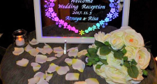 ウェルカムボード,結婚式,披露宴,LED,光る,ウエルカムボード,光,ウェディング,ウエディング